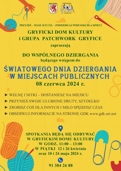 Światowy Dzień Dziergania w Miejscach Publicznych