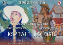 Gryficki Dom Kultury zaprasza na wystawę rysunku i malarstwa Patrycji Włodarczyk-Sępioło oraz Waldemara Seniuty pt. “KSZTALT KOLORU”