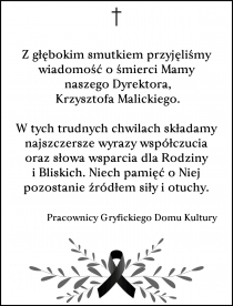 Kondolencje z powodu utraty Mamy
