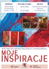 Gryficki Dom Kultury zaprasza &bdquo;Moje inspiracje&rdquo; &ndash; wernisaż 26 lutego godz. 17.00