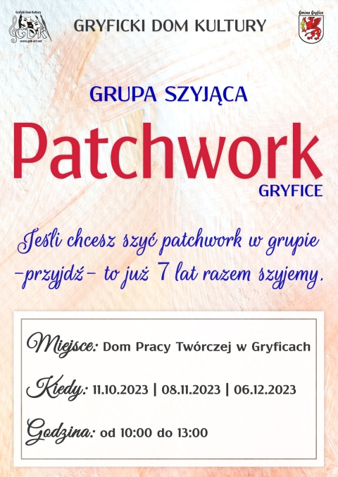 Patchwork - zapraszamy na zajęcia