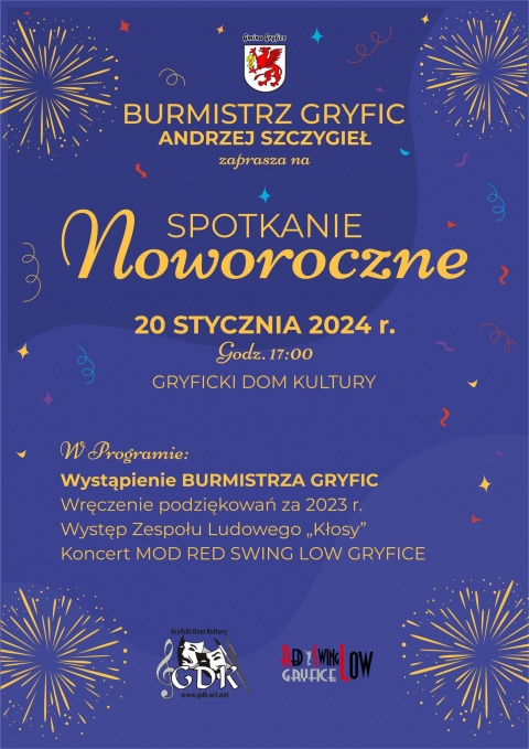 Burmistrz Gryfic Andrzej Szczygieł serdecznie zaprasza mieszkańców Gminy Gryfice na Sᴘᴏᴛᴋᴀɴɪᴇ Nᴏᴡᴏʀᴏᴄᴢɴᴇ