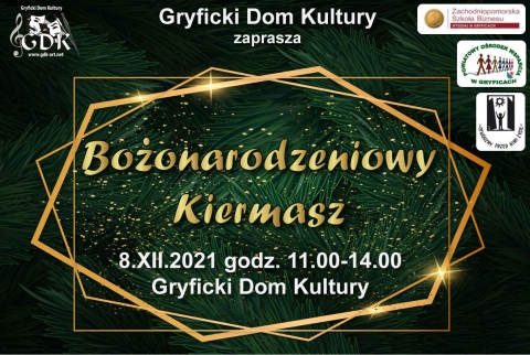 Zapraszamy na bożonarodzeniowy kiermasz (8.12.2021), który jest częścią akcji &quot;Integracja - Rehabilitacja, Nauka - Sztuka&quot;
