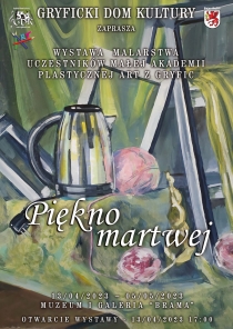 Gryficki Dom Kultury zaprasza na wystawę malarstwa uczestników Małej Akademii Plastycznej Art z Gryfic pt. „Piękno martwej”
