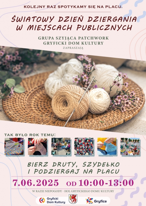 Światowy Dzień Dziergania w Miejscach Publicznych