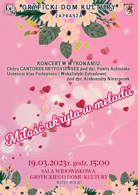 Zapraszamy na koncert &quot;Miłość ukryta w melodii&quot; - 19.03 o godz. 15:00