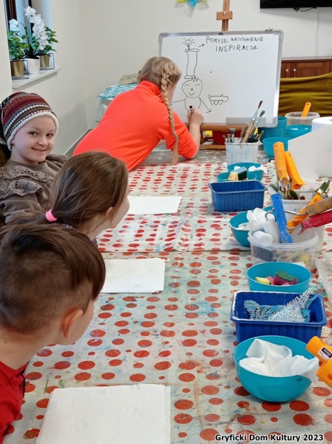 Mroźne obrazy w Borzyszewie, 28.02.2023r. Kreatywne Wioski 2023.